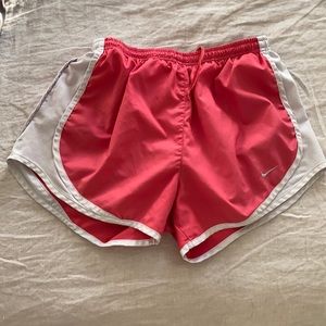 Nike tempo shorts, pink, size small